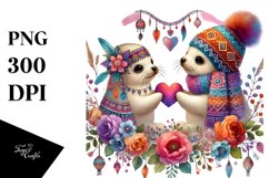 Colorful Baby Seal PNG Product Image 1