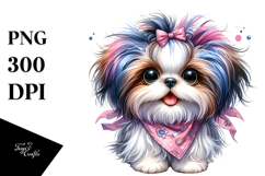 Happy Shih Tzu PNG Product Image 1