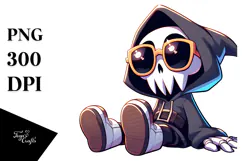 Goofy Reaper with Oversized Sunglasses PNG Product Image 1