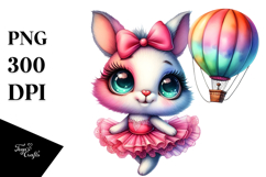 Adorable Dancing Rabbit PNG Product Image 1