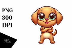 Funny Crazy Cartoon Baby Labrador | Sublimation | Clipart Product Image 3