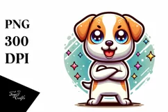 Funny Crazy Cartoon Baby Labrador | Sublimation | Clipart Product Image 1