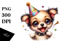 Cute Baby Puppy PNG Product Image 1