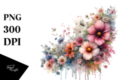 Splashing Flower, PNG Product Image 1
