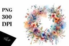 Colorful Watercolor Splash with Stains | Clipart Product Image 3