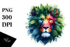 Vibrant Watercolor Lion, 20 oz Tumbler Product Image 1