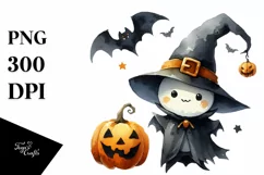Simple Halloween Bat Clipart, High-Res PNG Product Image 3