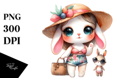 Cute Bunny Big Eyes Clipart Product Image 1