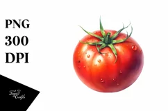 Watercolor Tomato | Sublimation Clipart Product Image 1