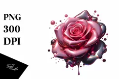 Shiny Rose Metallic Gloss | Sublimation | Clipart Product Image 3