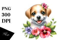 Smiling Babydog Impatiens | Sublimation | Clipart Product Image 3