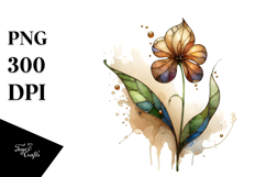 Stained Sweet Pea | Clipart Product Image 1