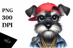 Hip Hop Singer with Wreath | Sublimation | Clipart Product Image 1