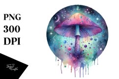 Colorful Magical Mushroom Splash | Sublimation | Clipart Product Image 3