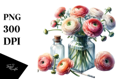 Bottle Ranunculus Clipart Product Image 1
