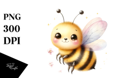 Baby Bee in a Bucket Clipart Product Image 1