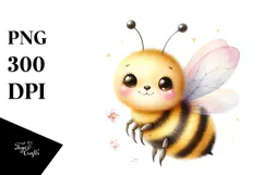 Baby Bee in a Bucket Clipart Product Image 1