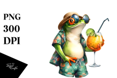Frog in Beachwear, Transparent PNG Product Image 1