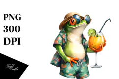 Frog in Beachwear, Transparent PNG Product Image 1