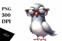 Confused Dove Sunglasses Teeth Goofy | Clipart Product Image 3