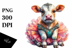 Colorful Baby Cow in Dancer's Attire Product Image 3