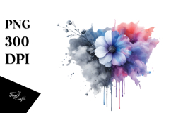 Splashing Flower, Transparent PNG Product Image 1