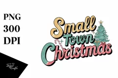 Retro Small Town Christmas Candy Cane Png Product Image 5