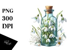 Bottle Snowdrop Clipart Product Image 1