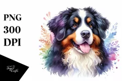 Colorful Mountain Dog Watercolor Product Image 3