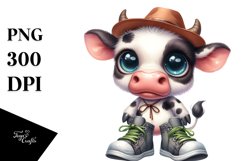 Confused Cow Clipart Product Image 1