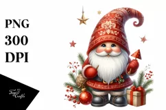 Detailed Christmass Gnome PNG Product Image 1