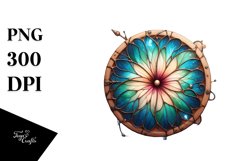 Abstract Morning Glory Stained | Sublimation | Clipart Product Image 1