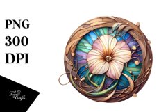 Abstract Morning Glory Stained | Sublimation | Clipart Product Image 3