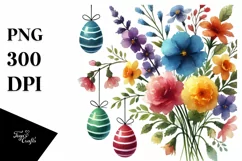 Colorful Pastel Flower with Painted Flower, Transparent PNG Product Image 1