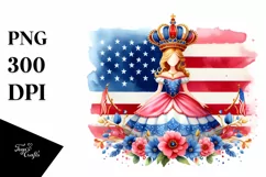 Elegant Vintage Princess Clipart Product Image 3