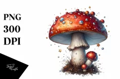 Detailed Shiny Mushroom, Transparent PNG Product Image 1