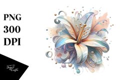 Shiny Lily Splash PNG Product Image 1
