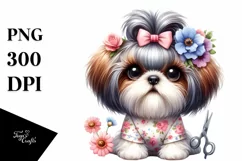 Funny Baby Shih Tzu | Sublimation | Clipart Product Image 3