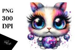 Cute Baby Rabbit with Big Eyes PNG Product Image 1