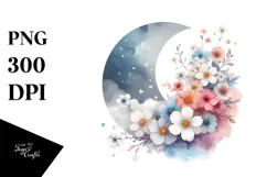 Cute Spring Flower Painting, High-Res PNG Product Image 1