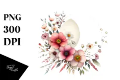 Cute Spring Flower Painting, High-Res PNG Product Image 1