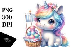 Cute Unicorn Gardening Clipart Product Image 1