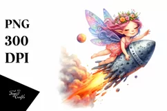 Colorful Cute Fairy Clipart Product Image 3