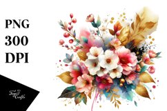 Vibrant Abstract Bouquet Clipart Product Image 1