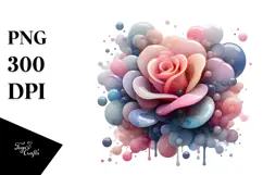 Rose made of Retro Frame PNG Product Image 1