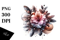 Shiny Rhododendron Abstract | Sublimation | Clipart Product Image 1