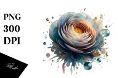 Abstract Ranunculus PNG Product Image 1