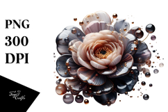Abstract Ranunculus PNG Product Image 1