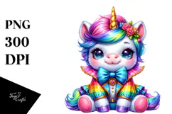 Cute Baby Unicorn By , PNG Product Image 1