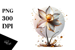 Abstract Daffodil PNG Product Image 1